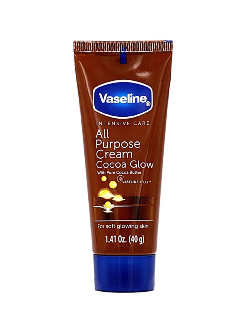 Vaseline All Purpose Cream Cocoa Glow, with Pure Cocoa Butter, 2x40g - Image 2
